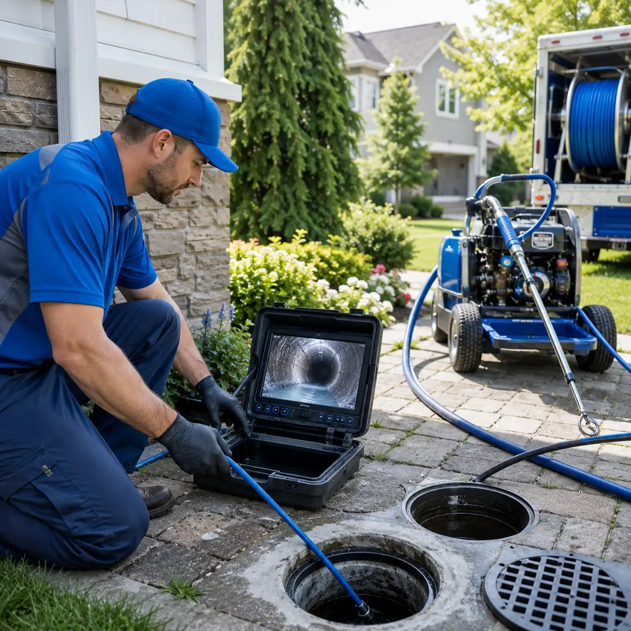 Outdoor drain cleaning professionals serving Clarendon Hills, IL